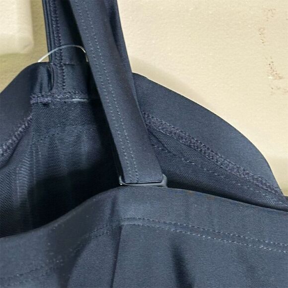 Torrid Women's 2X Black Wireless Lattice Front One Piece Swimsuit - Picture 11 of 15